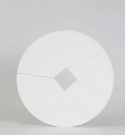 Cirkel met vierkante uitsparing 30 x 4 cm