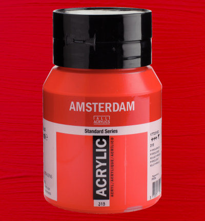 Amsterdam Standard Series Acrylverf Pot 500 ml Pyrrolerood 315