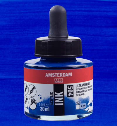 Amsterdam Acrylinkt Fles 30 ml Ultramarijn