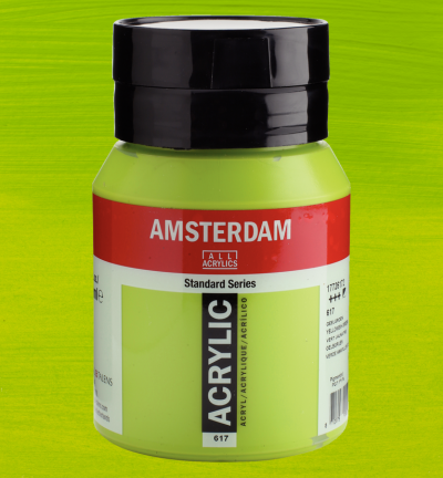 Amsterdam Standard Series Acrylverf Pot 500 ml Geelgroen 617