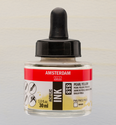 Amsterdam Acrylinkt Fles 30 ml Parelgeel