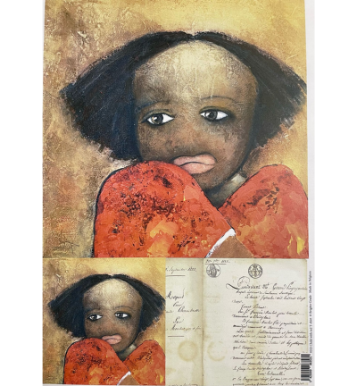 A3 Powerprint Child with Red t-shirt