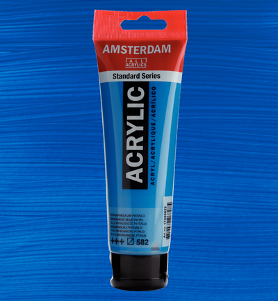 Standard Series acrylverf tube 120 ml Mangaanblauw Phtalo 582