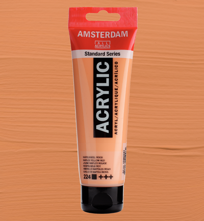 Amsterdam Standard Series Acrylverf Tube 120 ml Napelsgeel Rood 224