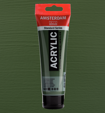 Amsterdam Standard Series Acrylverf Tube 120 ml Olijfgroen Donker 622
