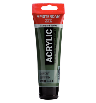 Amsterdam Standard Series Acrylverf Tube 120 ml Olijfgroen Donker 622