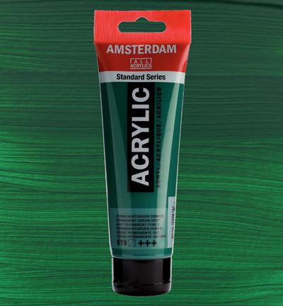 Amsterdam Standard Series Acrylverf Tube 120 ml Permanentgroen Donker 619