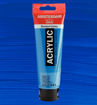 Amsterdam Standard Series Acrylverf Tube 120 ml Primaircyaan 572