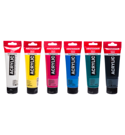 AMSTERDAM Standard Series acrylverf educatie set | 6 x 120 ml