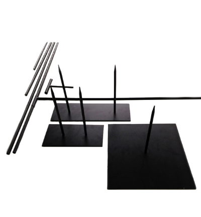 Metalen Sokkel 25x25 cm - 1 pin