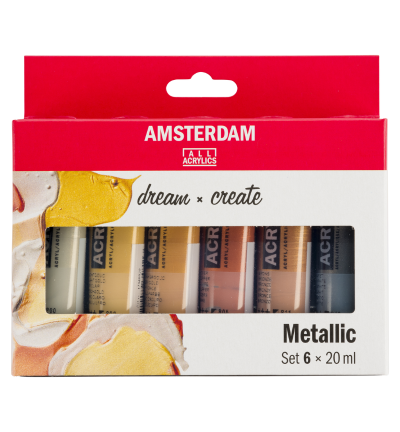 Amsterdam Standard Series acrylverf metallic set | 6 × 20 ml