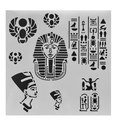 Egyptian stencil 30 x 30 cm