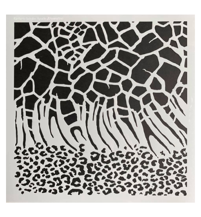 Giraffe duo stencil 30 x 30 cm