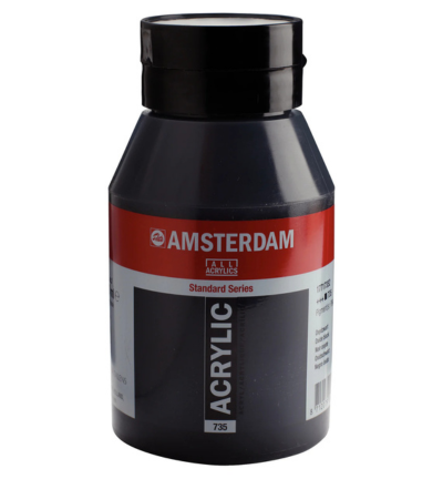 Amsterdam Standard Series Acrylverf Pot 1000 ml Oxydzwart 735