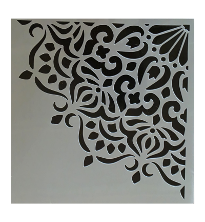 Mandala grote kwart 30 x 30 cm stencil nr 4