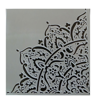 Grote kwart mandala 30 x 30 cm stencil nr 15