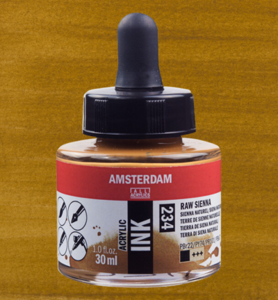 Amsterdam Acrylinkt Fles 30 ml Sienna Naturel