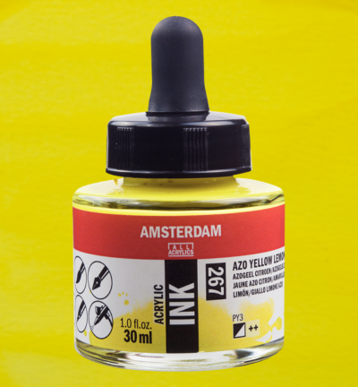 Amsterdam Acrylinkt Fles 30 ml Azogeel Citroen 267