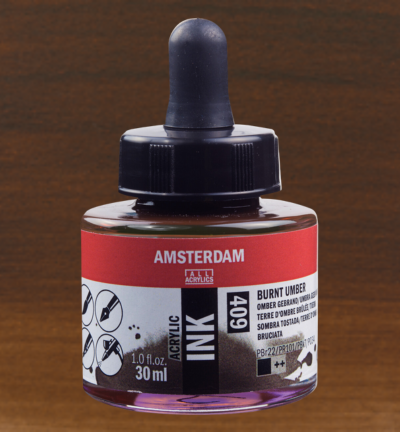 Amsterdam Acrylinkt Fles 30 ml Omber Gebrand