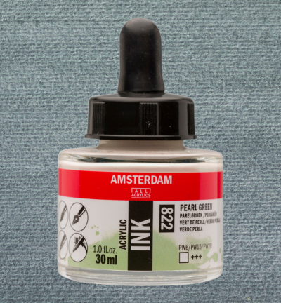 Amsterdam Acrylinkt Fles 30 ml Parelgroen