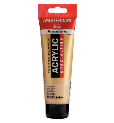 Amsterdam Standard Series Acrylverf Tube 120 ml Lichtgoud 802