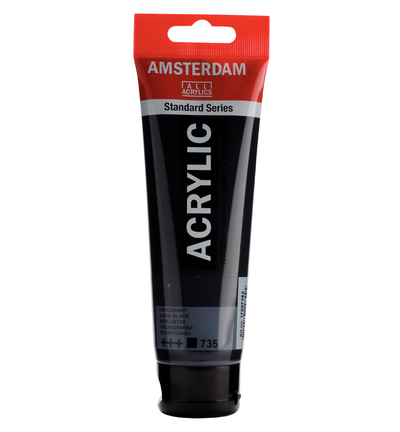 Amsterdam Standard Series Acrylverf Tube 120 ml Oxydzwart 735