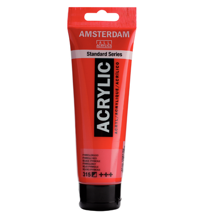 Amsterdam Standard Series Acrylverf Tube 120 ml Pyrrolerood 315