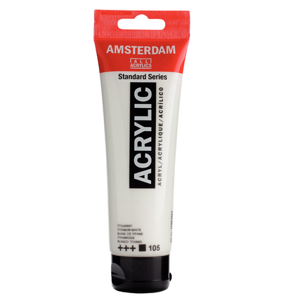 Amsterdam Standard Series Acrylverf Tube 120 ml Titaanwit 105