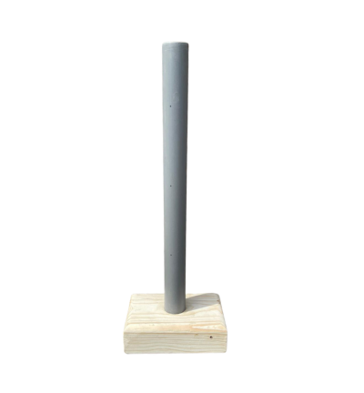 Houtenblok 9,5 x 15 cm + PVC buis 35 cm