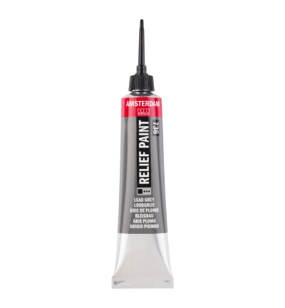 Amsterdam Reliëf verf tube 20 ml Loodgrijs 736