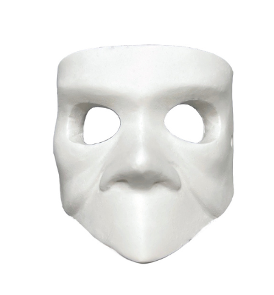 Masker Grimmig 6 x 6 x 4,5 cm