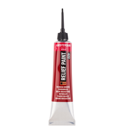 Amsterdam Reliëf verf tube 20 ml Roodbruin 422