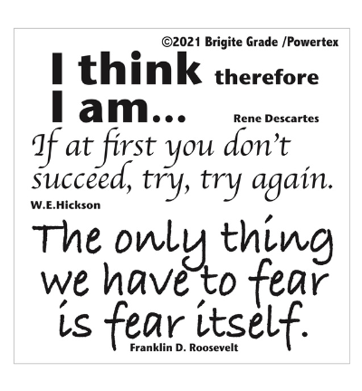 Stencil: I think 15x15 cm