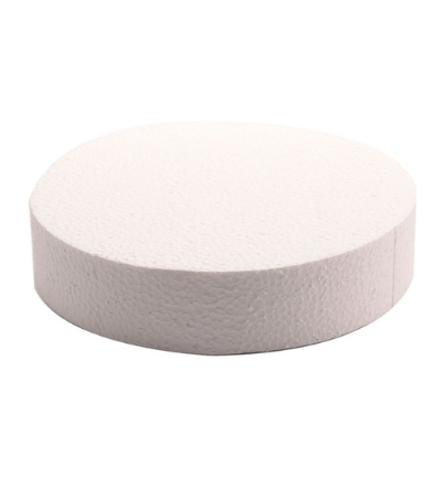 Styropor taartbodem rond 22 x 5 cm